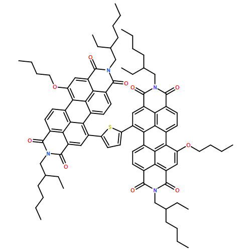 Anthra[2,1,9-def:6,5,10-d'e'f']diisoquinoline-1,3,8,10(2H,9H)-tetrone, 5,5'-(2,5-thiophenediyl)bis[12-butoxy-2,9-bis(2-ethylhexyl)-