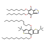2,1,3-Benzothiadiazole, 4,7-dibromo-5,6-bis(octyloxy)-, polymer with 1,1'-[4,8-bis(dodecyloxy)benzo[1,2-b:4,5-b']dithiophene-2,6-diyl]bis[1,1,1-trimethylstannane]