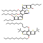 2,1,3-Benzothiadiazole, 4,7-bis(5-bromo-6-pentylthieno[3,2-b]thien-2-yl)-5,6-bis(octyloxy)-, polymer with 1,1'-[4,8-bis(dodecyloxy)benzo[1,2-b:4,5-b']dithiophene-2,6-diyl]bis[1,1,1-trimethylstannane]