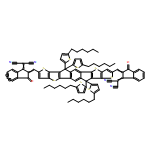 Propanedinitrile, 2,2'-[[6,6,12,12-tetrakis(5-hexyl-2-thienyl)-6,12-dihydrodithieno[2,3-d:2',3'-d']-s-indaceno[1,2-b:5,6-b']dithiophene-2,8-diyl]bis[methylidyne(3-oxo-1H-indene-2,1(3H)-diylidene)]]bis- 