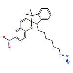 Spiro[2H-1-benzopyran-2,2'-[2H]indole], 1'-(6-azidohexyl)-1',3'-dihydro-3',3'-dimethyl-6-nitro-