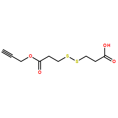 Propanoic acid, 3-[(2-carboxyethyl)dithio]-, 1-(2-propyn-1-yl) ester