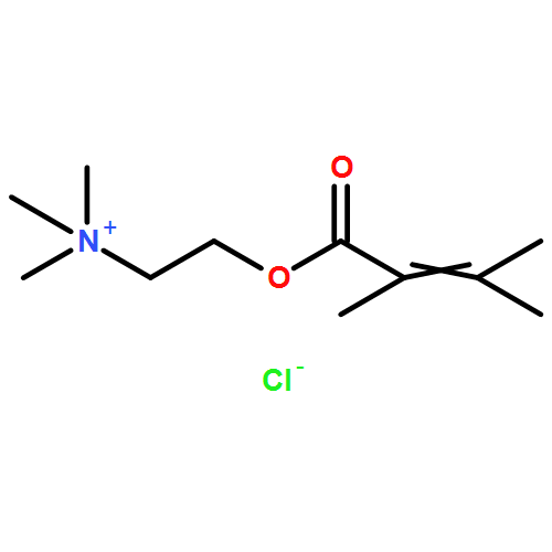 Ethanaminium, 2-[(2,3-dimethyl-1-oxo-2-buten-1-yl)oxy]-N,N,N-trimethyl-, chloride (1:1)