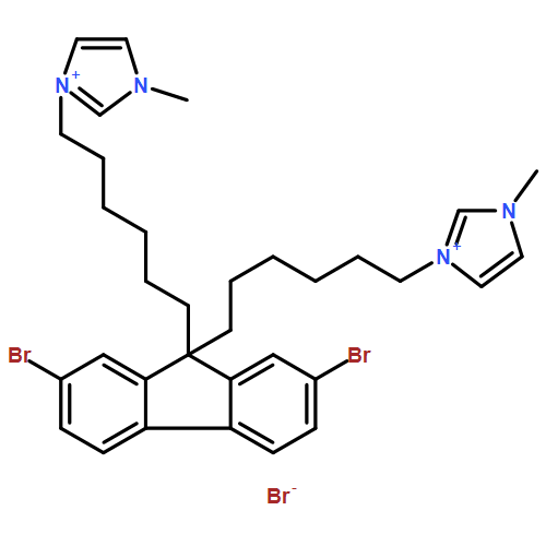 1H-?Imidazolium, 3,?3'-?[(2,?7-?dibromo-?9H-?fluoren-?9-?ylidene)?di-?6,?1-?hexanediyl]?bis[1-?methyl-?, bromide (1:2)