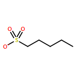 1-Pentanesulfonic acid, ion(1-)