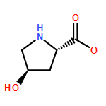 L-Proline, 4-hydroxy-, ion(1-), (4R)-