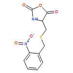 2,5-Oxazolidinedione, 4-[[[(2-nitrophenyl)methyl]thio]methyl]-, (4S)-