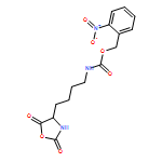 Carbamic acid, N-[4-[(4S)-2,5-dioxo-4-oxazolidinyl]butyl]-, (2-nitrophenyl)methyl ester