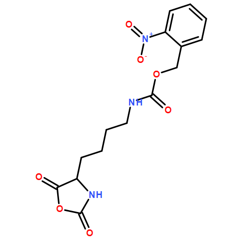 Carbamic acid, N-[4-[(4S)-2,5-dioxo-4-oxazolidinyl]butyl]-, (2-nitrophenyl)methyl ester