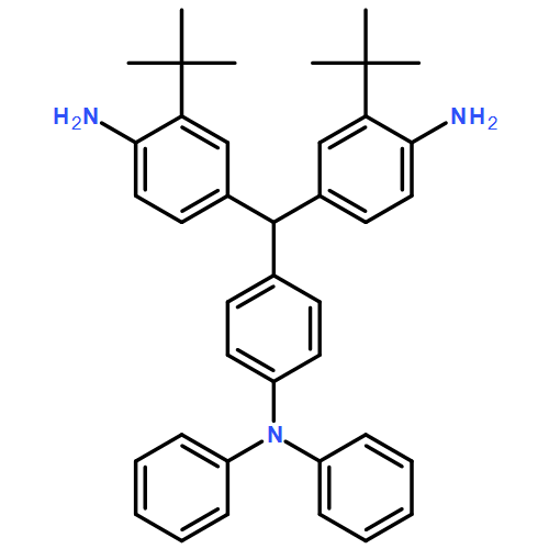 Benzenamine, 4-[bis[4-amino-3-(1,1-dimethylethyl)phenyl]methyl]-N,N-diphenyl-