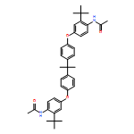Acetamide, N,N'-[(1-methylethylidene)bis[4,1-phenyleneoxy[2-(1,1-dimethylethyl)-4,1-phenylene]]]bis-