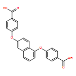 Benzoic acid, 4,4'-[1,6-naphthalenediylbis(oxy)]bis- (9CI)