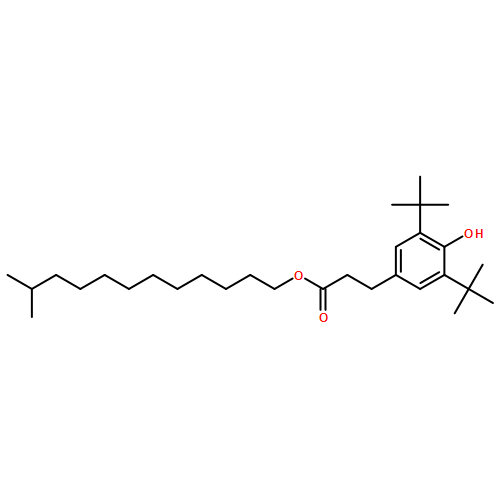 Benzenepropanoic acid, 3,5-bis(1,1-dimethylethyl)-4-hydroxy-, isotridecyl ester