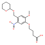 Butanoic acid, 4-[2-methoxy-5-nitro-4-[[(tetrahydro-2H-pyran-2-yl)oxy]methyl]phenoxy]-