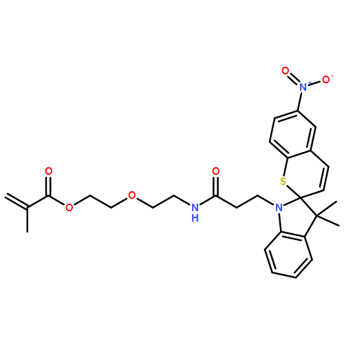 2-Propenoic acid, 2-methyl-, 2-[2-[[3-(1',3'-dihydro-3',3'-dimethyl-6-nitrospiro[2H-1-benzothiopyran-2,2'-[2H]indol]-1'-yl)-1-oxopropyl]amino]ethoxy]ethyl ester