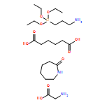 Glycine, polymer with hexahydro-?2H-?azepin-?2-?one, hexanedioic acid and 3-?(triethoxysilyl)?-?1-?propanamine 