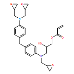 2-Propenoic acid, 3-[[4-[[4-[bis(2-oxiranylmethyl)amino]phenyl]methyl]phenyl](2-oxiranylmethyl)amino]-2-hydroxypropyl ester