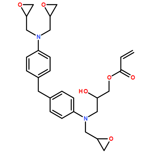 2-Propenoic acid, 3-[[4-[[4-[bis(2-oxiranylmethyl)amino]phenyl]methyl]phenyl](2-oxiranylmethyl)amino]-2-hydroxypropyl ester