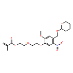 2-Propenoic acid, 2-methyl-, 2-[2-[2-methoxy-5-nitro-4-[[(tetrahydro-2H-pyran-2-yl)oxy]methyl]phenoxy]ethoxy]ethyl ester