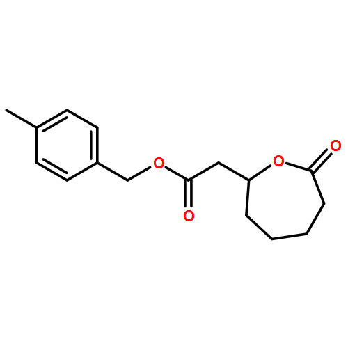 2-Oxepaneacetic acid, 7-oxo-, (4-methylphenyl)methyl ester