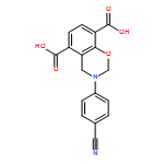 2H-1,3-Benzoxazine-5,8-dicarboxylic acid, 3-(4-cyanophenyl)-3,4-dihydro-