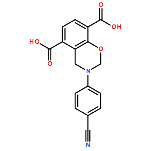 2H-1,3-Benzoxazine-5,8-dicarboxylic acid, 3-(4-cyanophenyl)-3,4-dihydro-