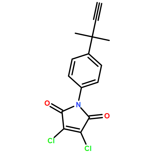 1H-Pyrrole-2,5-dione, 3,4-dichloro-1-[4-(1,1-dimethyl-2-propyn-1-yl)phenyl]-