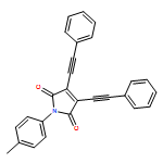 1H-Pyrrole-2,5-dione, 1-(4-methylphenyl)-3,4-bis(2-phenylethynyl)-