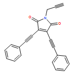1H-Pyrrole-2,5-dione, 3,4-bis(2-phenylethynyl)-1-(2-propyn-1-yl)-