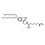 2-?Hexanaminium, 1-?[[7-?(dioctylamino)?-?2-?oxo-?2H-?1-?benzopyran-?4-?yl]?methoxy]?-?N,?N,?N-?trimethyl-?1-?oxo-?6-?[(1-?oxo-?2-?propen-?1-?yl)?amino]?-?, iodide (1:1)?, (2S)?- 