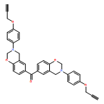Methanone, bis[3,4-dihydro-3-[4-(2-propyn-1-yloxy)phenyl]-2H-1,3-benzoxazin-6-yl]-