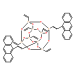 Pentacyclo[9.5.1.13,?9.15,?15.17,?13]?octasiloxane, 1,?5-?bis[2-?(9-?anthracenyl)?ethenyl]?-?3,?7,?9,?11,?13,?15-?hexaethenyl- 