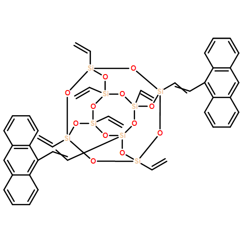 Pentacyclo[9.5.1.13,?9.15,?15.17,?13]?octasiloxane, 1,?5-?bis[2-?(9-?anthracenyl)?ethenyl]?-?3,?7,?9,?11,?13,?15-?hexaethenyl- 