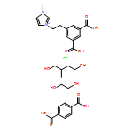 1H-?Imidazolium, 3-?[2-?(3,?5-?dicarboxyphenyl)?ethyl]?-?1-?methyl-?, chloride (1:1)?, polymer with 1,?4-?benzenedicarboxylic acid, 1,?2-?ethanediol and 2-?methyl-?1,?4-?butanediol 