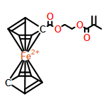 Ferrocene, [[2-[(2-methyl-1-oxo-2-propen-1-yl)oxy]ethoxy]carbonyl]-, homopolymer 