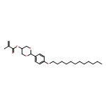 2-Propenoic acid, 2-methyl-, 2-[4-(dodecyloxy)phenyl]-1,3-dioxan-5-yl ester 