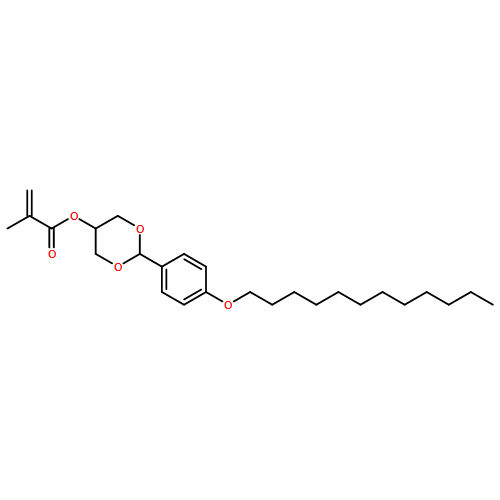2-Propenoic acid, 2-methyl-, 2-[4-(dodecyloxy)phenyl]-1,3-dioxan-5-yl ester 