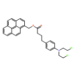 Benzenebutanoic acid, 4-[bis(2-chloroethyl)amino]-, 1-pyrenylmethyl ester 
