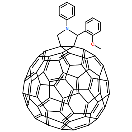 2'H-[5,6]Fullereno-C60-Ih-[1,9-c]pyrrole, 1',5'-dihydro-2'-(2-methoxyphenyl)-1'-phenyl- 