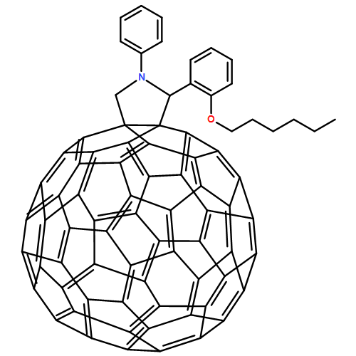 2'H-[5,6]Fullereno-C60-Ih-[1,9-c]pyrrole, 2'-[2-(hexyloxy)phenyl]-1',5'-dihydro-1'-phenyl- 
