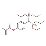 2-Propenoic acid, 2-methyl-, 4-[bis(diethoxyphosphinyl)methyl]phenyl ester 