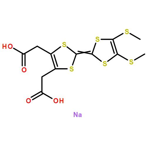 1,3-Dithiole-4,5-diacetic acid, 2-[4,5-bis(methylthio)-1,3-dithiol-2-ylidene]-, sodium salt (1:2) 