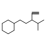 Cyclohexane, (3-ethynyl-4-methylpentyl)- 