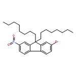 9H-Fluorene, 2-bromo-7-nitro-9,9-dioctyl- 