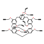 Hexacyclo[21.2.2.23,6.28,11.213,16.218,21]pentatriaconta-3,5,8,10,13,15,18,20,23,25,26,28,30,32,34-pentadecaene, 4,5,9,10,14,15,19,20,24,25-decakis(2-propyn-1-yloxy)- 