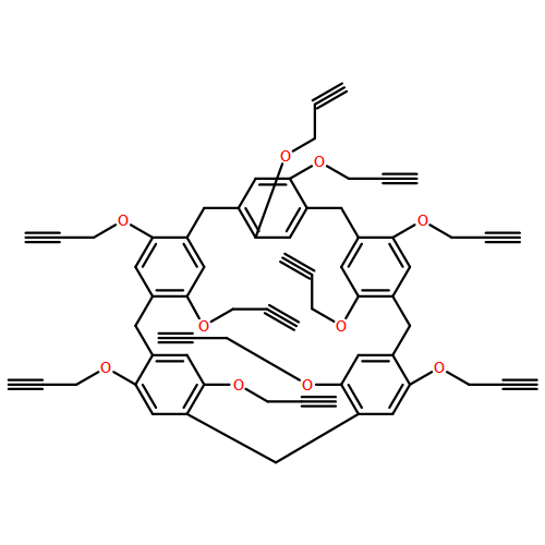 Hexacyclo[21.2.2.23,6.28,11.213,16.218,21]pentatriaconta-3,5,8,10,13,15,18,20,23,25,26,28,30,32,34-pentadecaene, 4,5,9,10,14,15,19,20,24,25-decakis(2-propyn-1-yloxy)- 