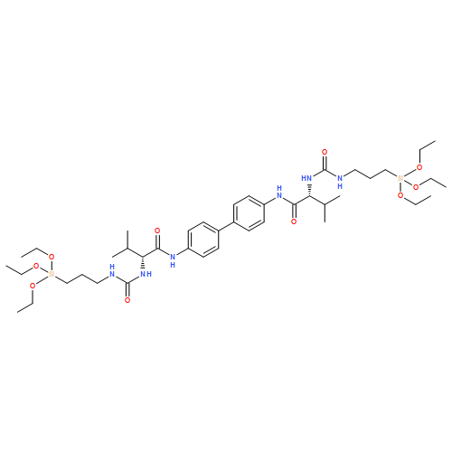 10-Oxa-3,5-diaza-9-siladodecanamide, N,N'-[1,1'-biphenyl]-4,4'-diylbis[9,9-diethoxy-2-(1-methylethyl)-4-oxo-, (2R,2'R)- 