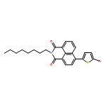 1H-Benz[de]isoquinoline-1,3(2H)-dione, 6-(5-bromo-2-thienyl)-2-octyl- 