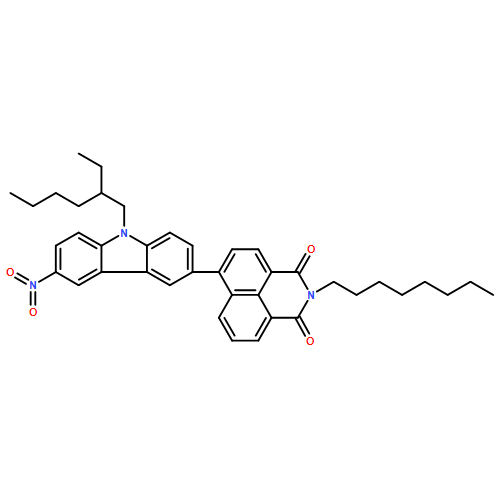 1H-Benz[de]isoquinoline-1,3(2H)-dione, 6-[9-(2-ethylhexyl)-6-nitro-9H-carbazol-3-yl]-2-octyl- 