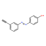 Phenol, 4-[(1E)-2-(3-ethynylphenyl)diazenyl]- 